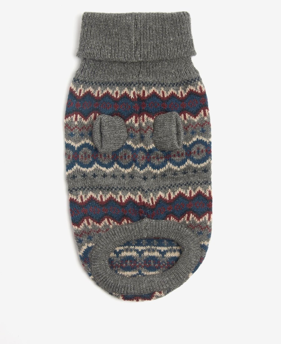 suéter para cães barbour case fair isle