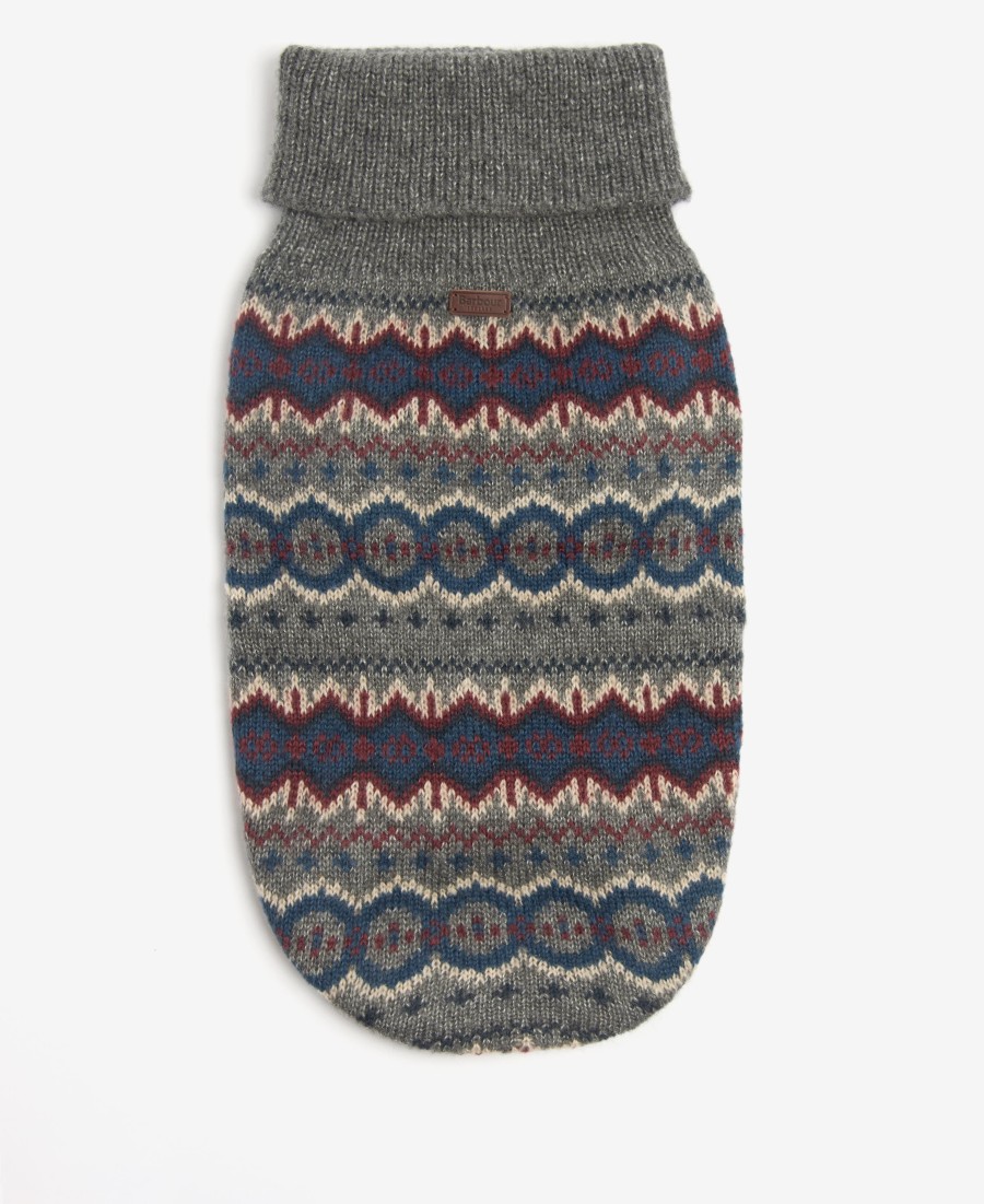 suéter para cães barbour case fair isle