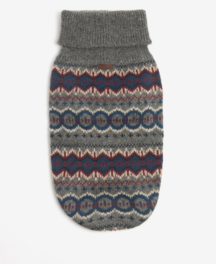 suéter para cães barbour case fair isle