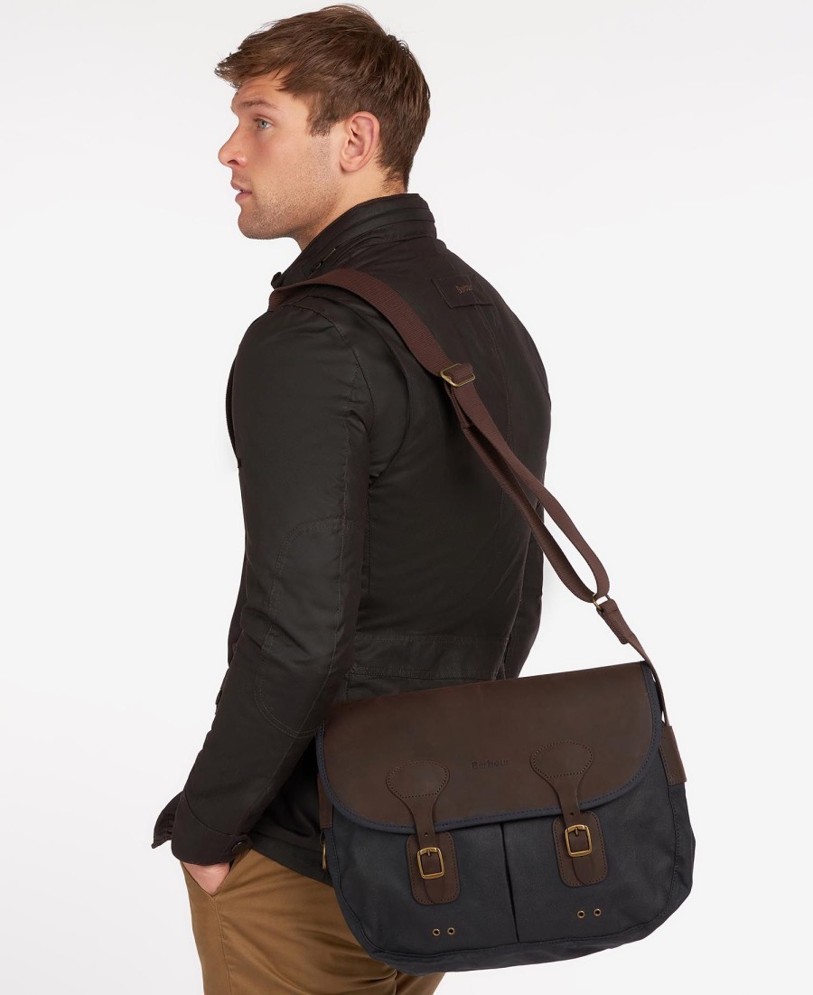 bolsa tarras em couro encerado
