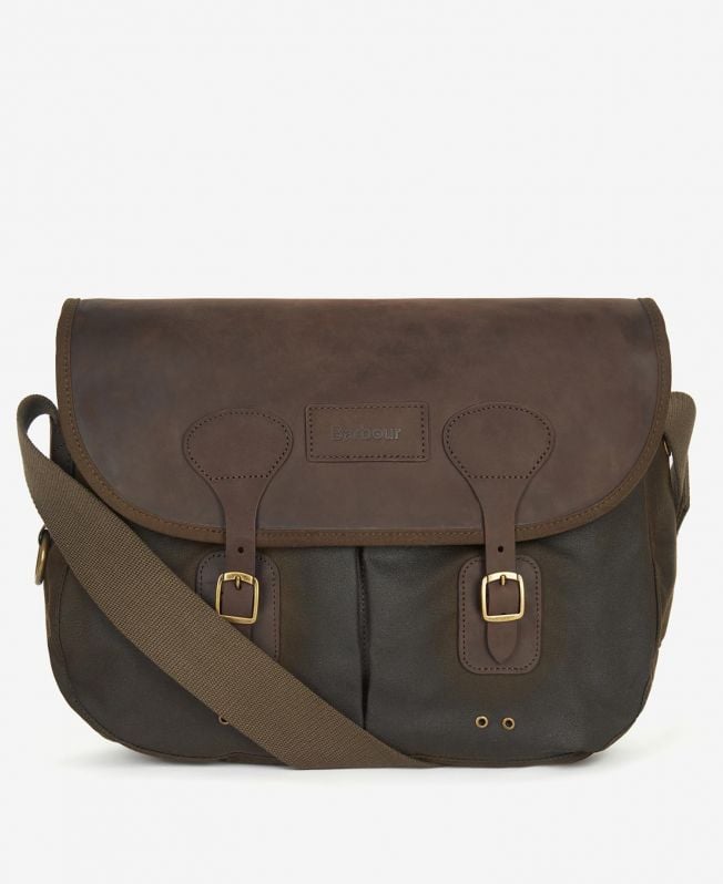 bolsa tarras em couro encerado