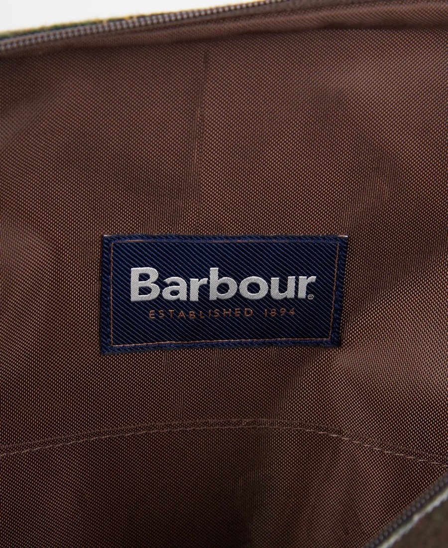 bolsa de viagem com estampa xadrez cree