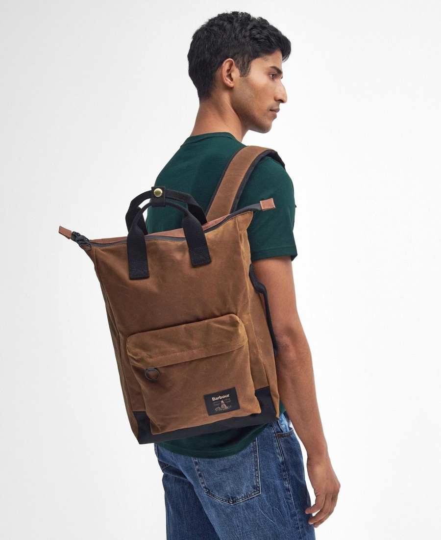 mochila encerada para campo