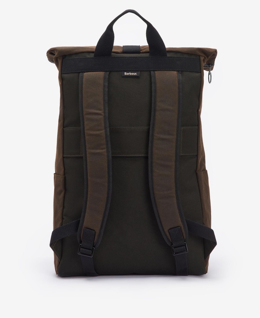 mochila encerada field roll-top
