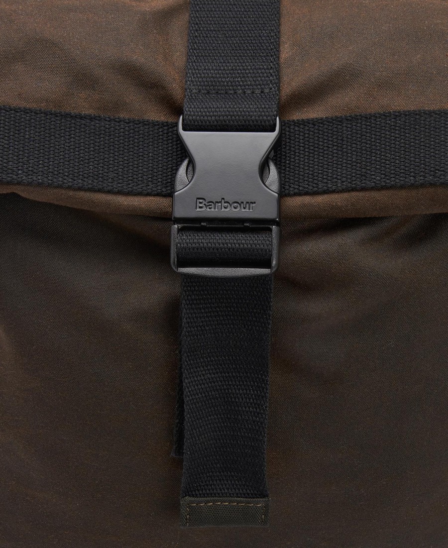 mochila encerada field roll-top