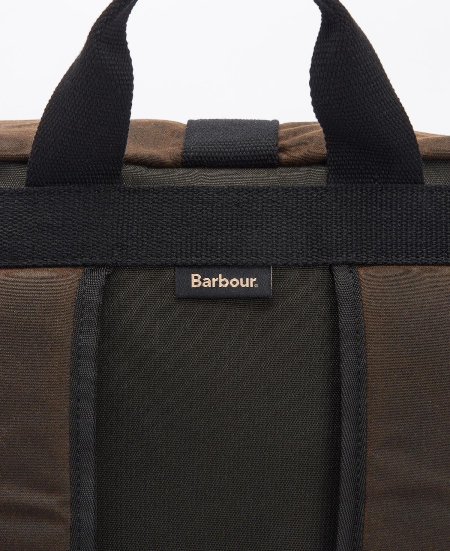mochila encerada field roll-top