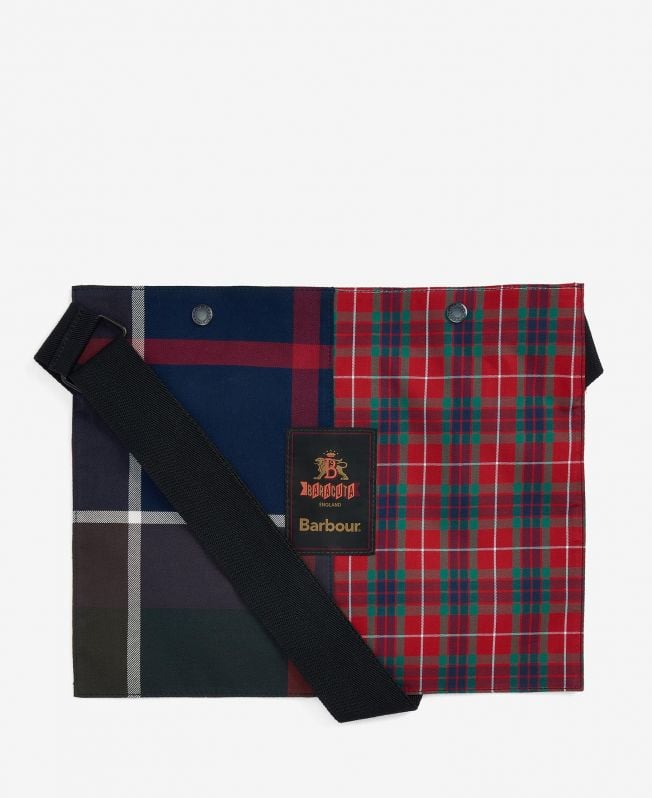 bolsa crossbody barbour x baracuta tartan