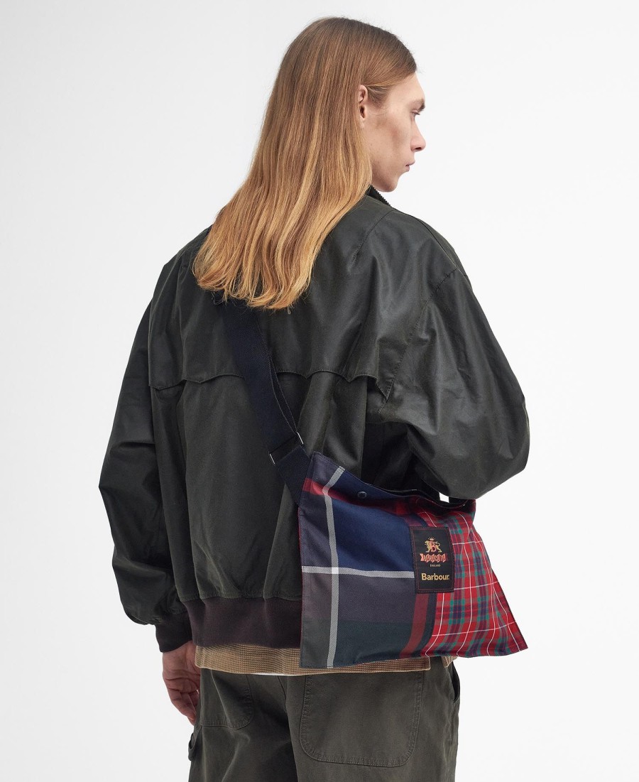 bolsa crossbody barbour x baracuta tartan