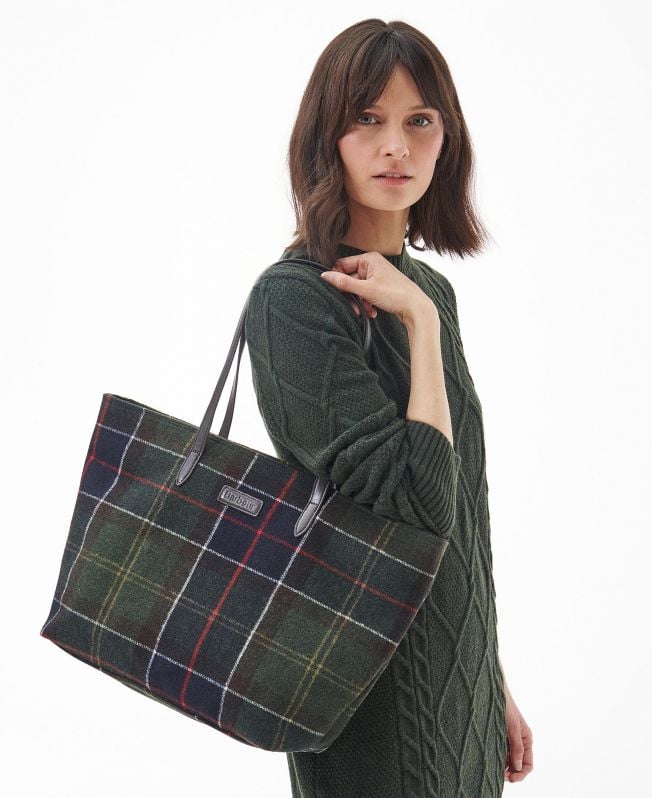 bolsa de tecido xadrez witford