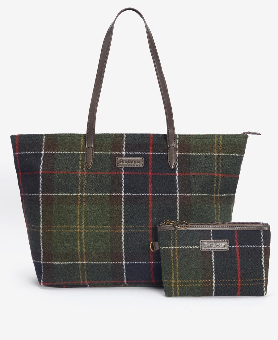 bolsa de tecido xadrez witford