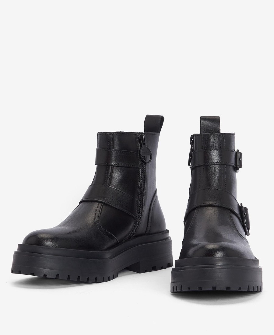botas chelsea tasmin com fivela dupla