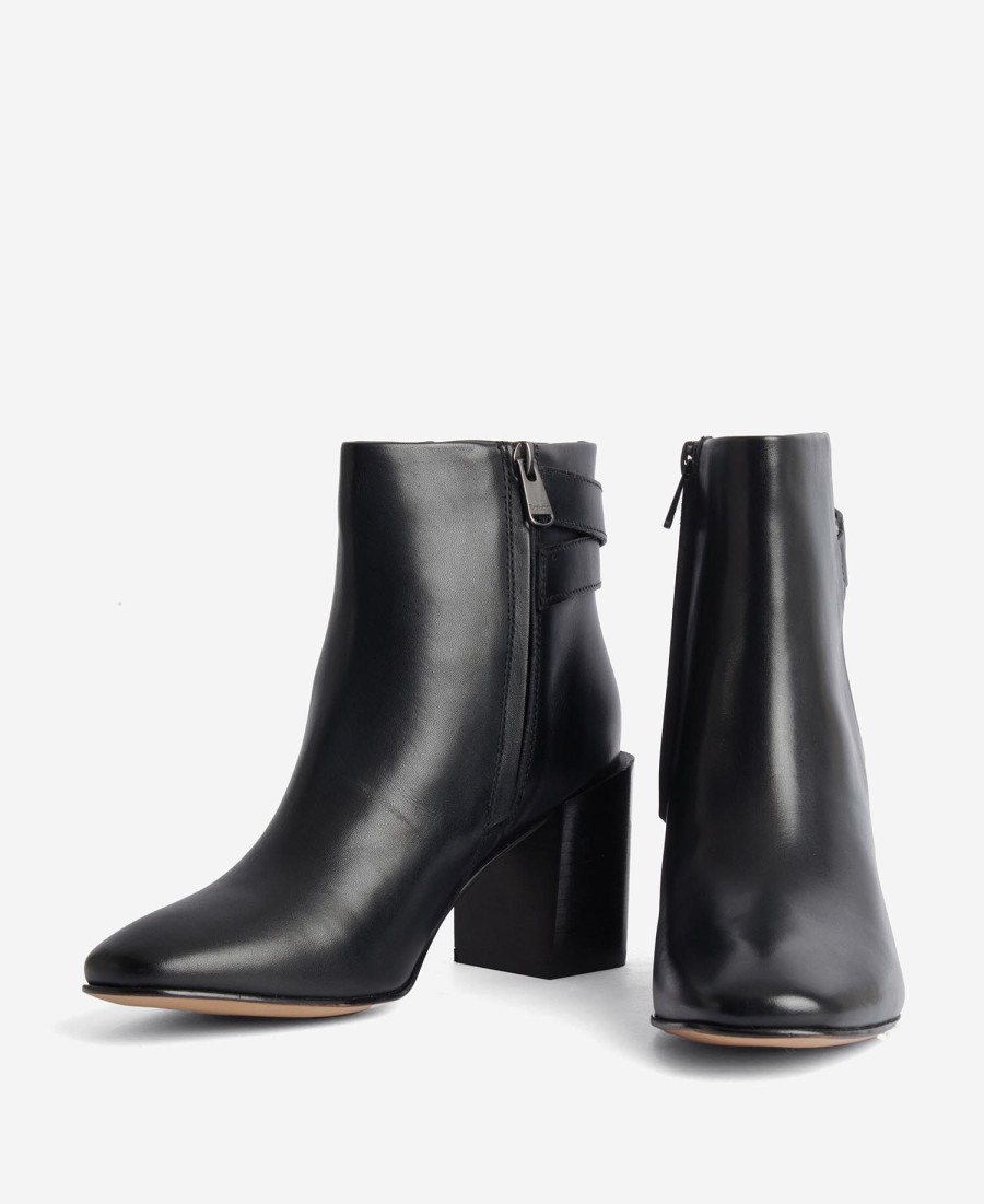 botas de cano curto com salto piper