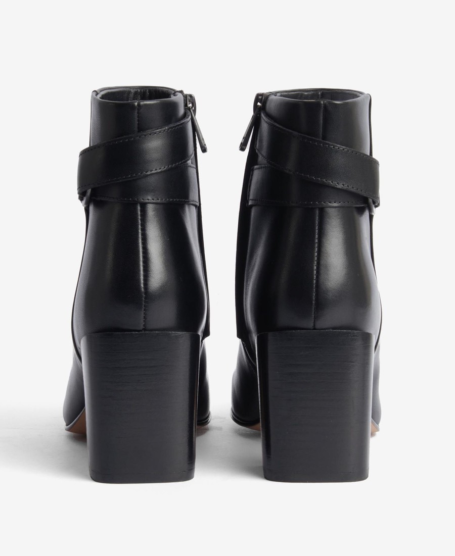 botas de cano curto com salto piper