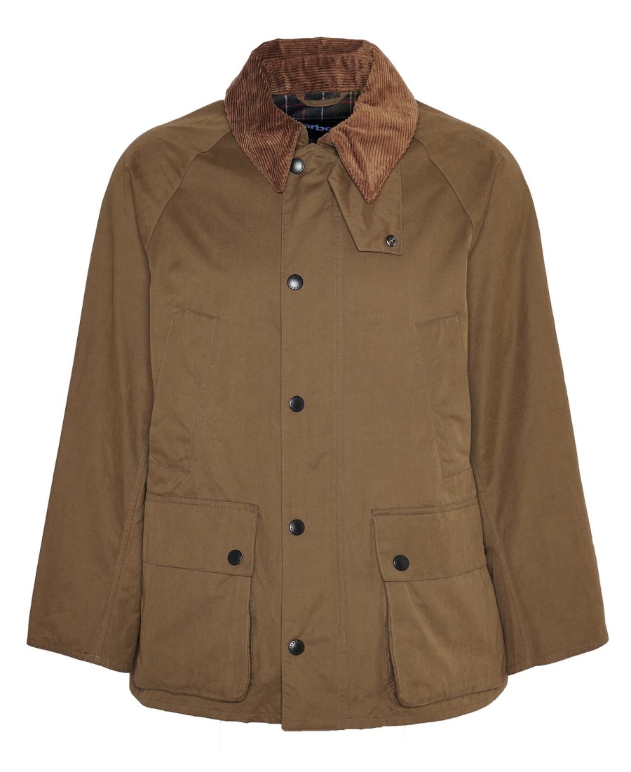 jaqueta casual oversized bedale na cor pêssego.