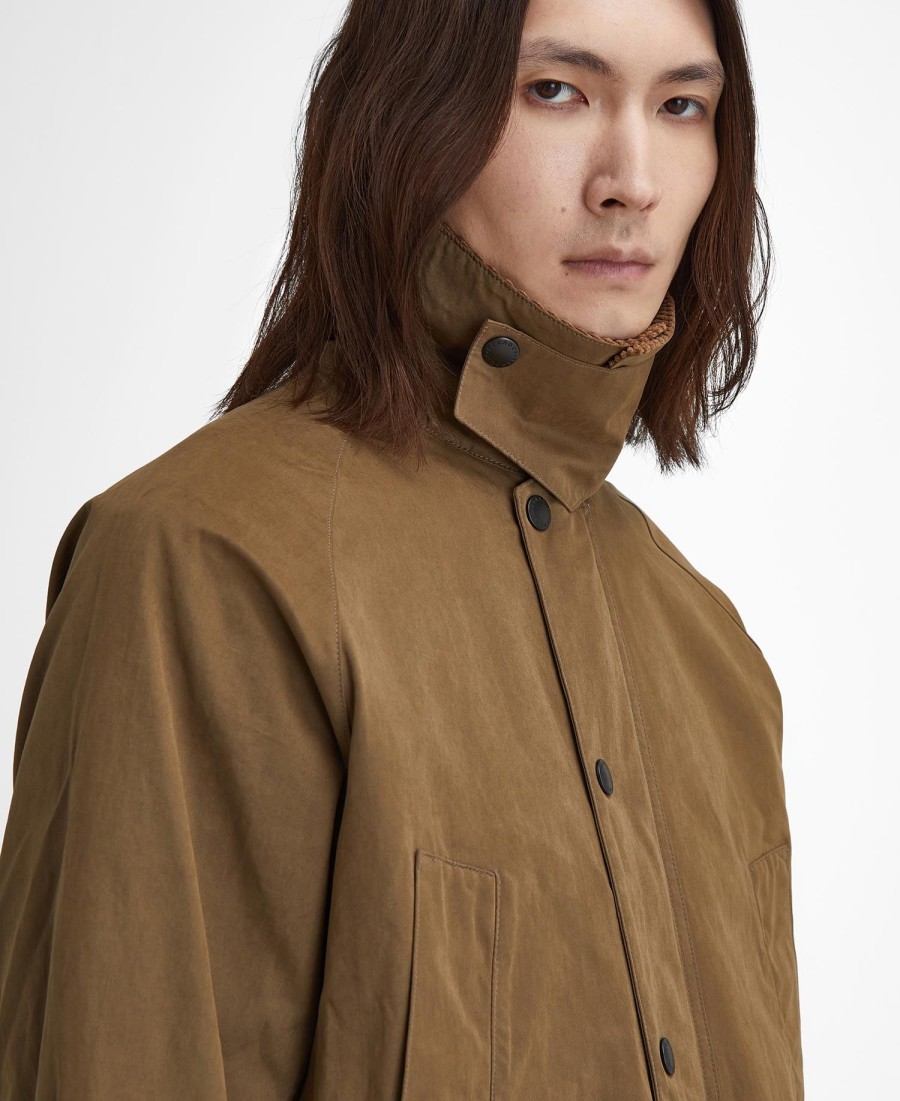 jaqueta casual oversized bedale na cor pêssego.