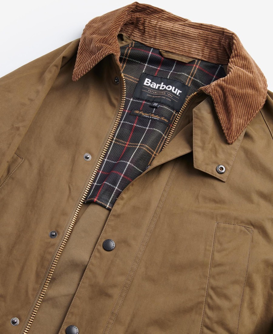 jaqueta casual oversized bedale na cor pêssego.