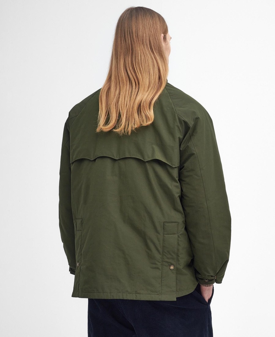 jaqueta casual oversized barbour x baracuta bedale