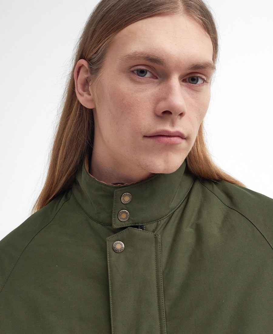 jaqueta casual oversized barbour x baracuta bedale