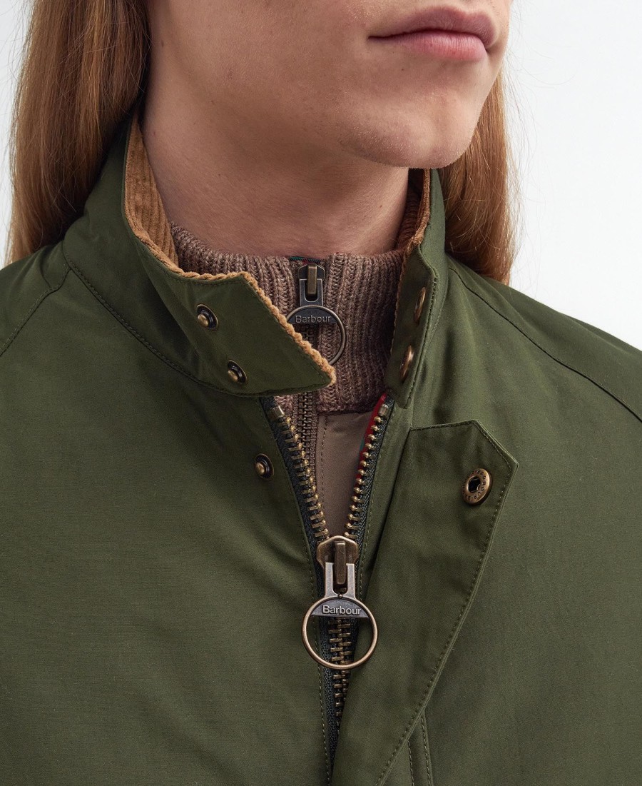 jaqueta casual oversized barbour x baracuta bedale