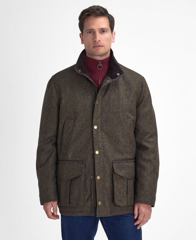 jaqueta hereford tweed de lã