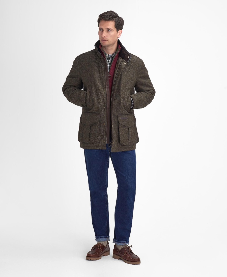 jaqueta hereford tweed de lã