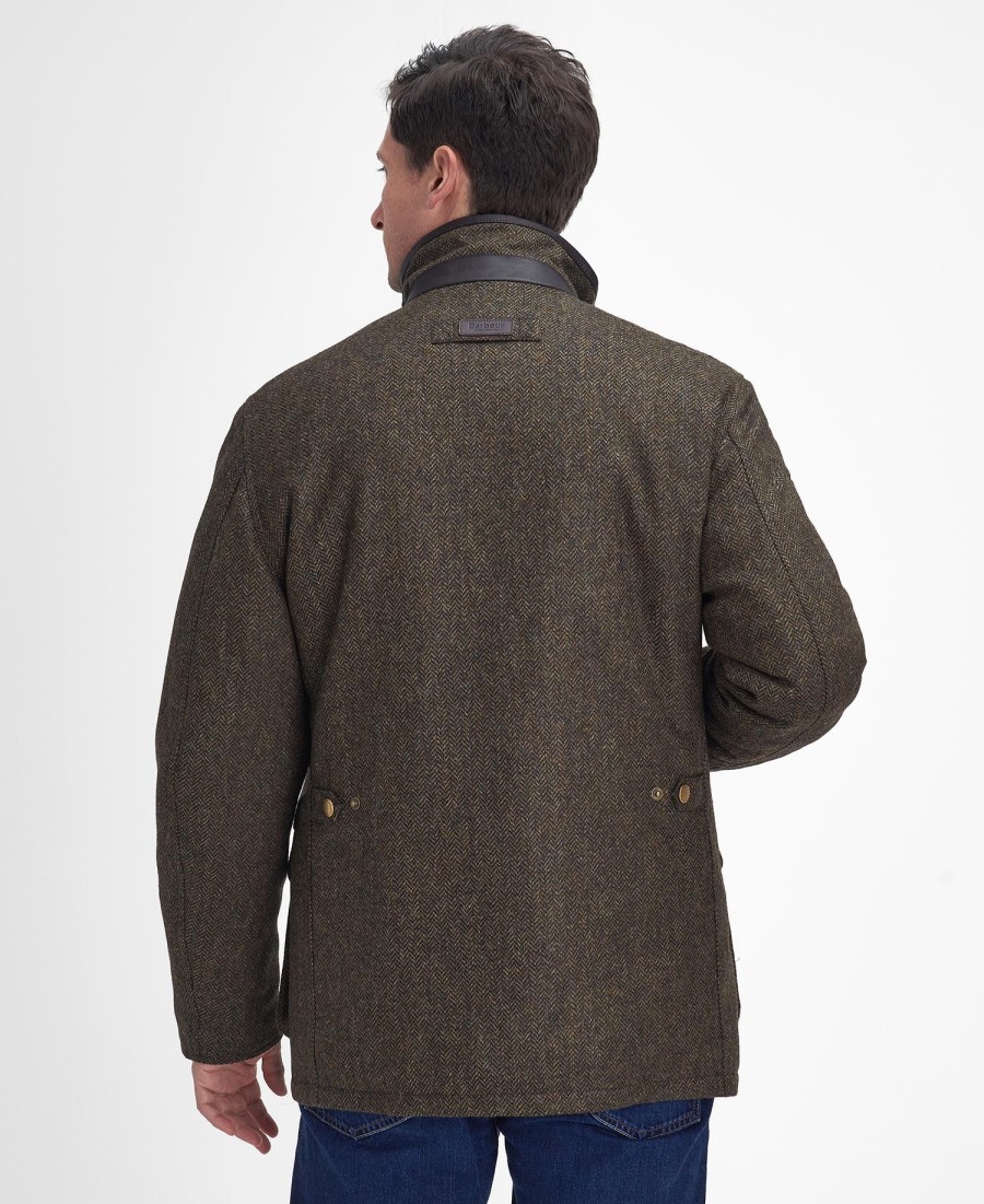 jaqueta hereford tweed de lã