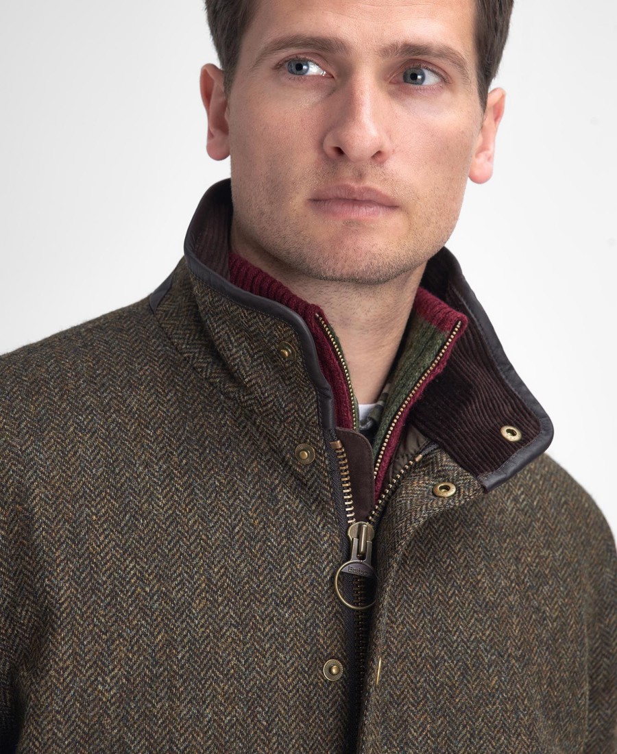 jaqueta hereford tweed de lã