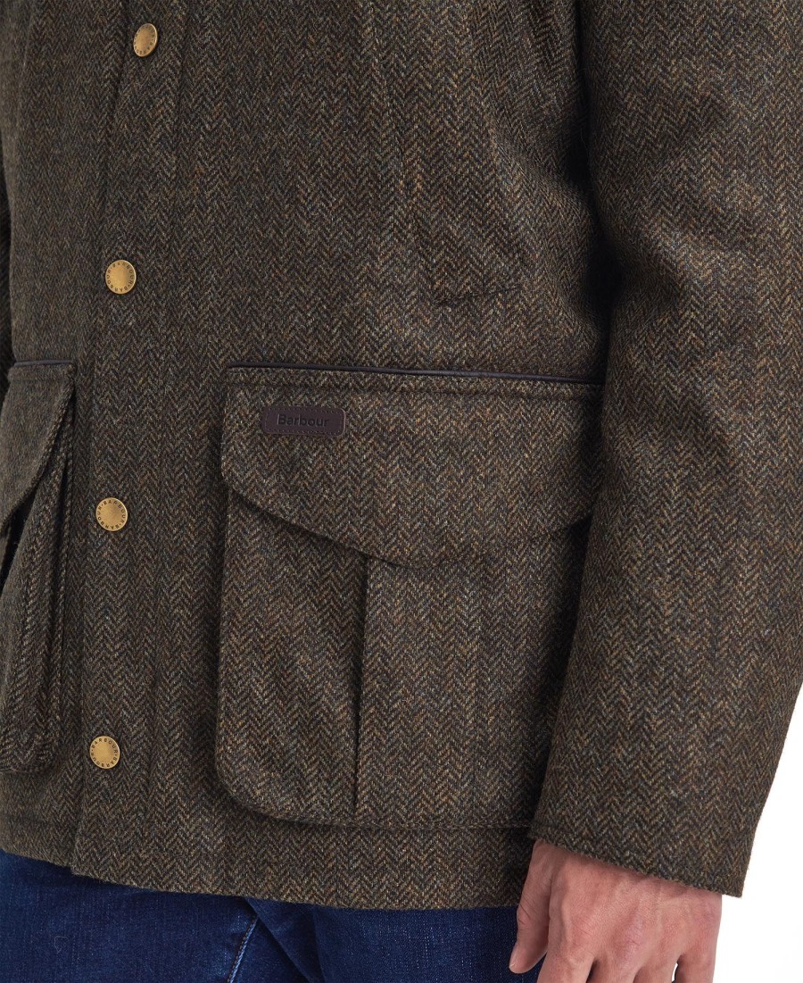 jaqueta hereford tweed de lã