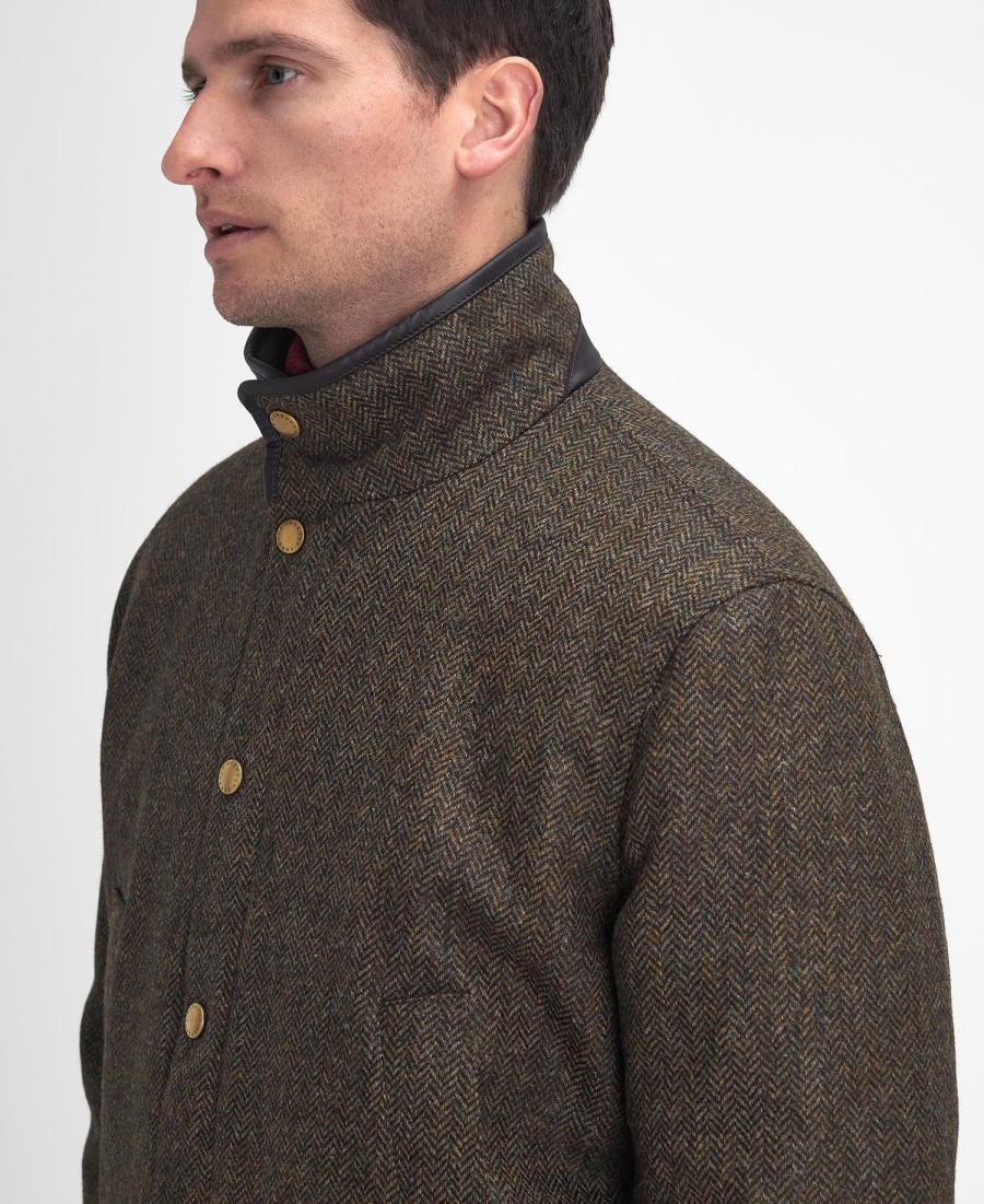 jaqueta hereford tweed de lã