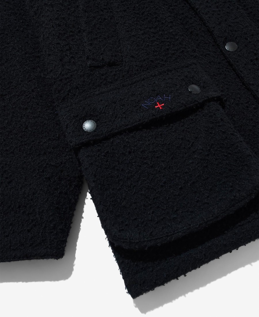 jaqueta de lã barbour x noah bedale