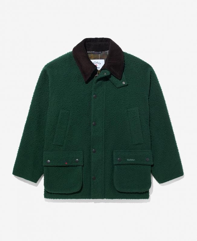 jaqueta de lã barbour x noah bedale