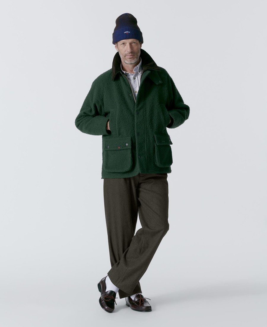 jaqueta de lã barbour x noah bedale