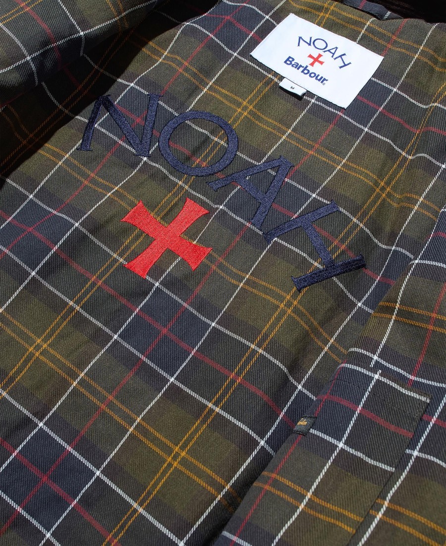 jaqueta de lã barbour x noah bedale