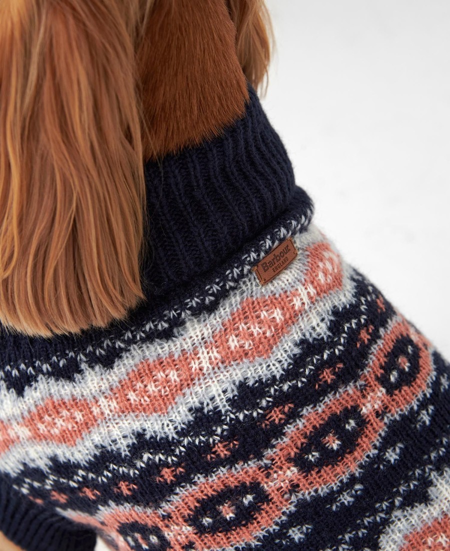 conjunto de presente fair isle dog