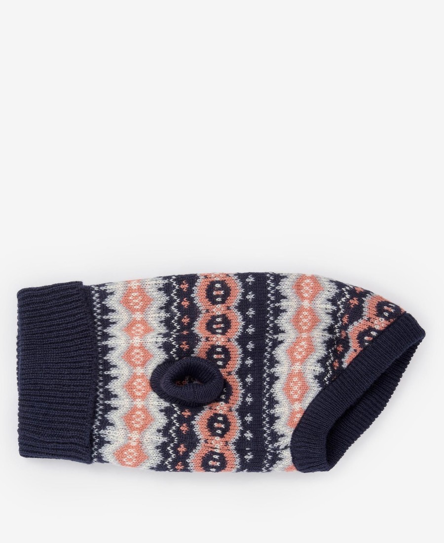 conjunto de presente fair isle dog