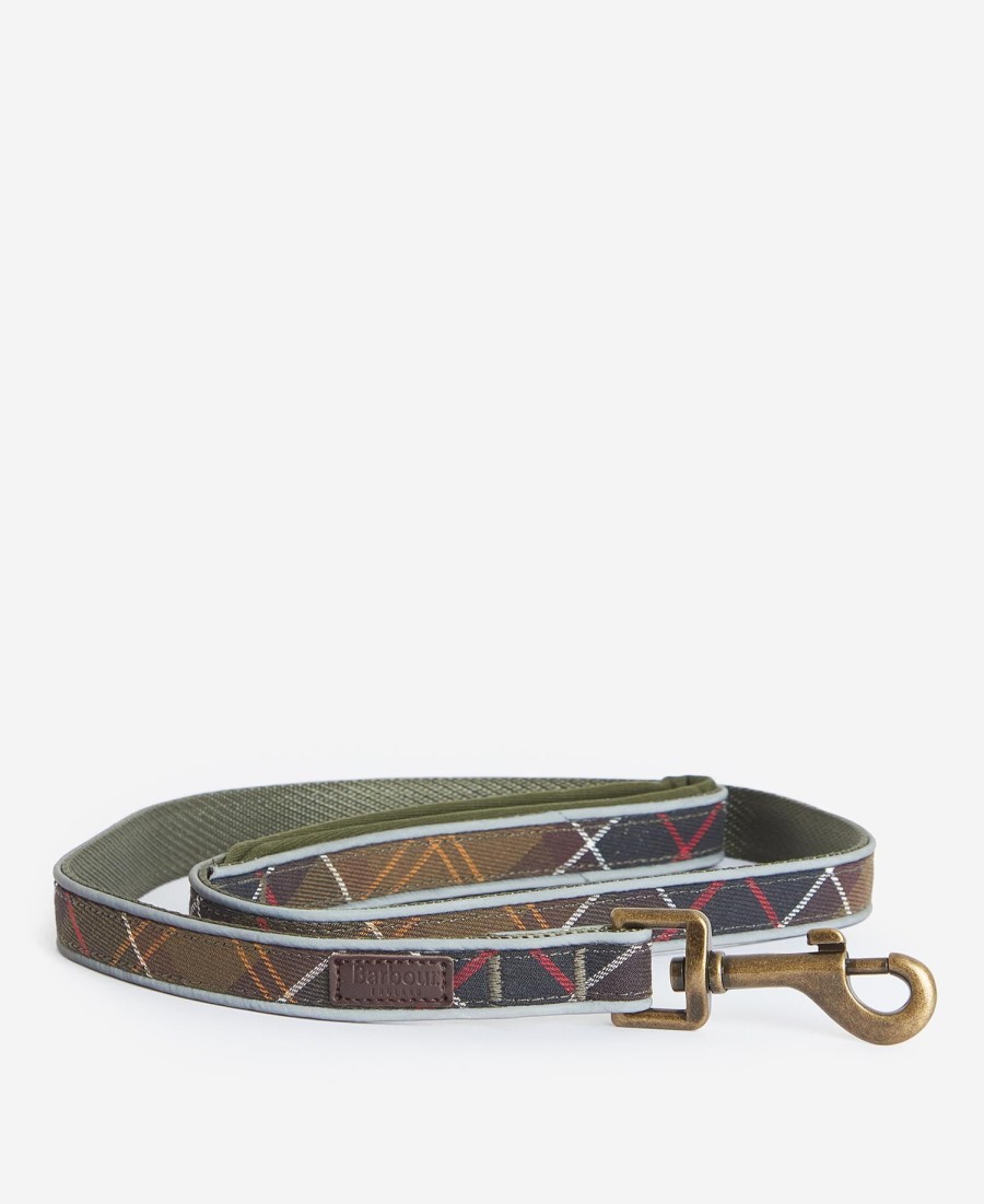 coleira refletora comfort tartan para cães