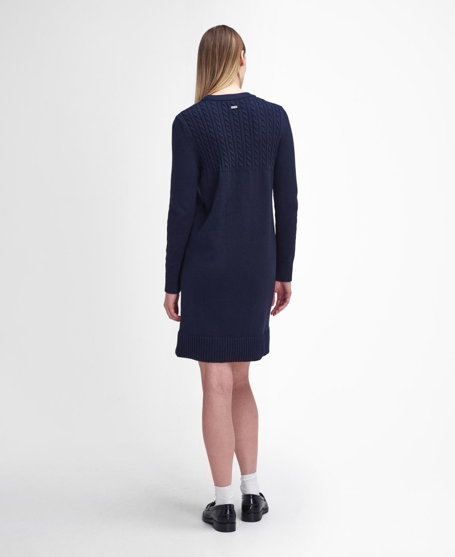 vestido de malha stitch guernsey