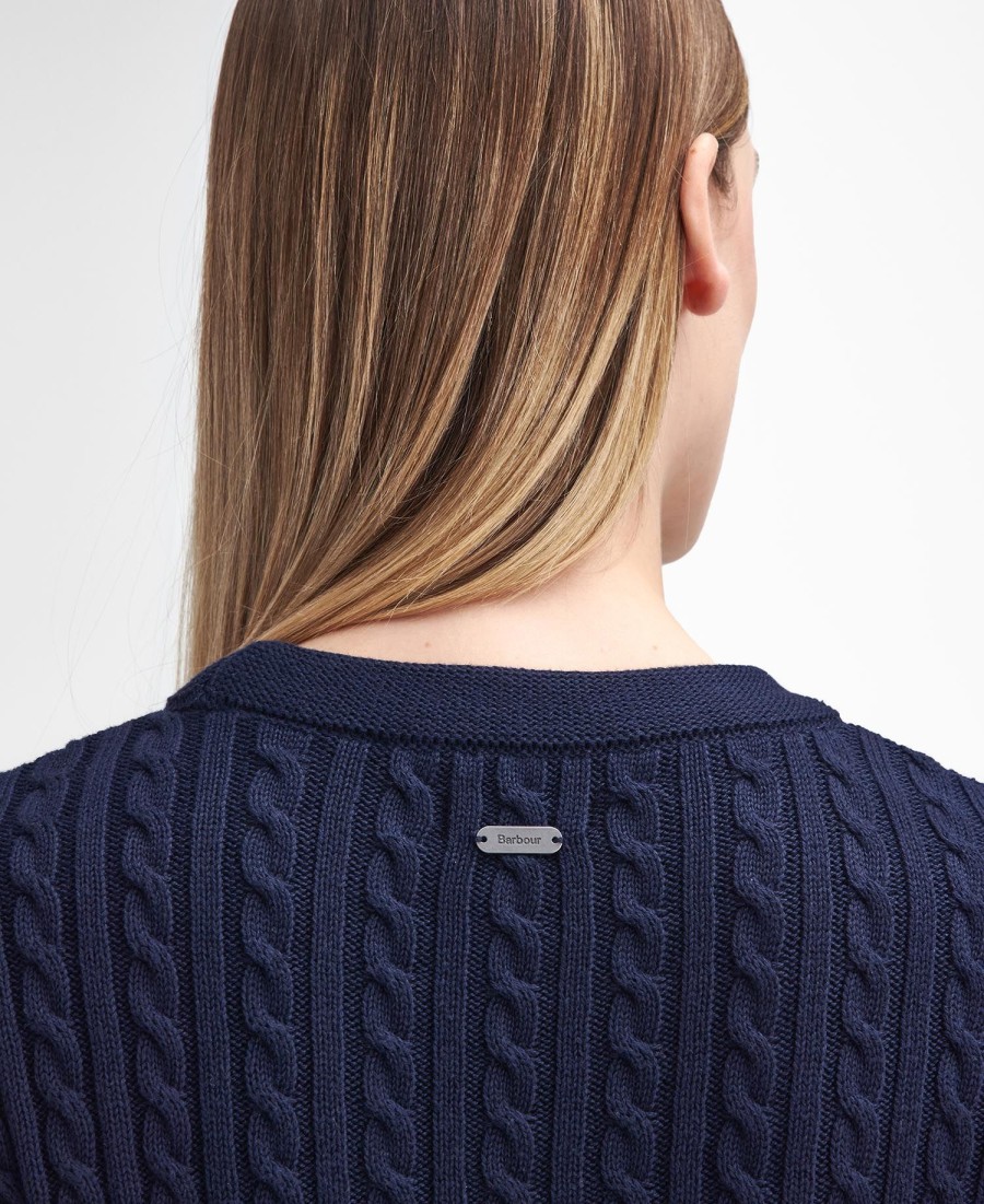 vestido de malha stitch guernsey