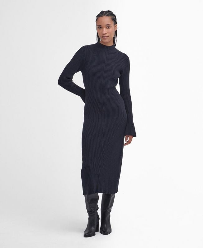 vestido midi de malha francis