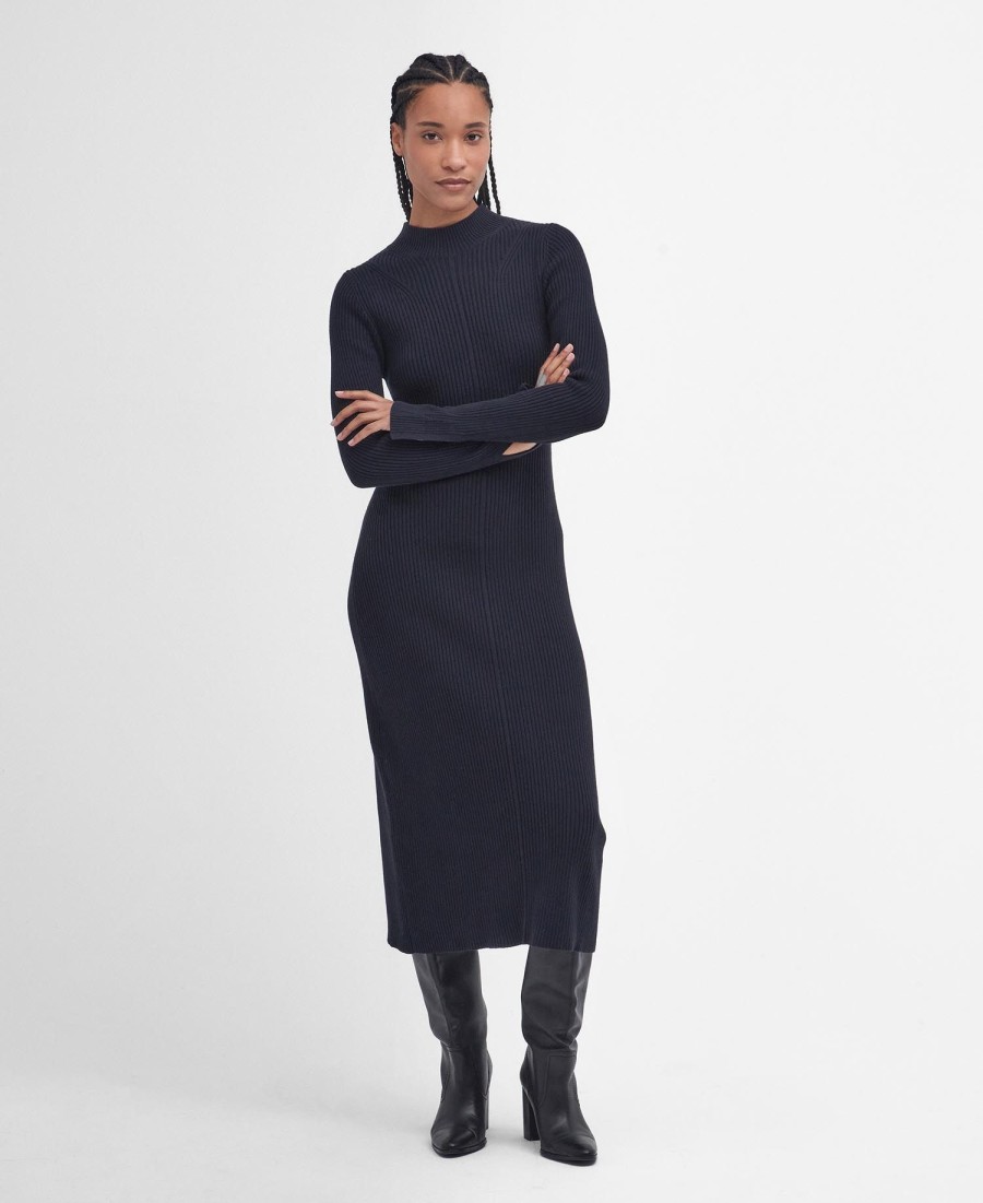 vestido midi de malha francis