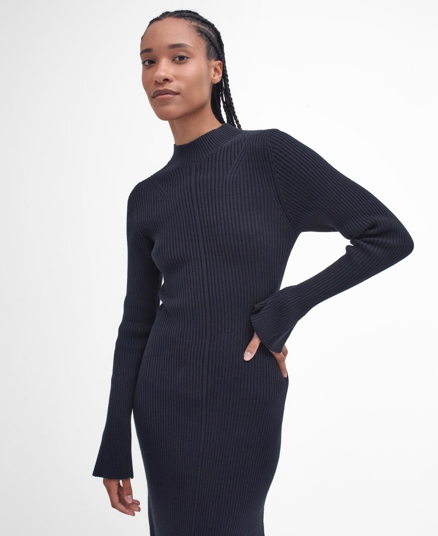 vestido midi de malha francis