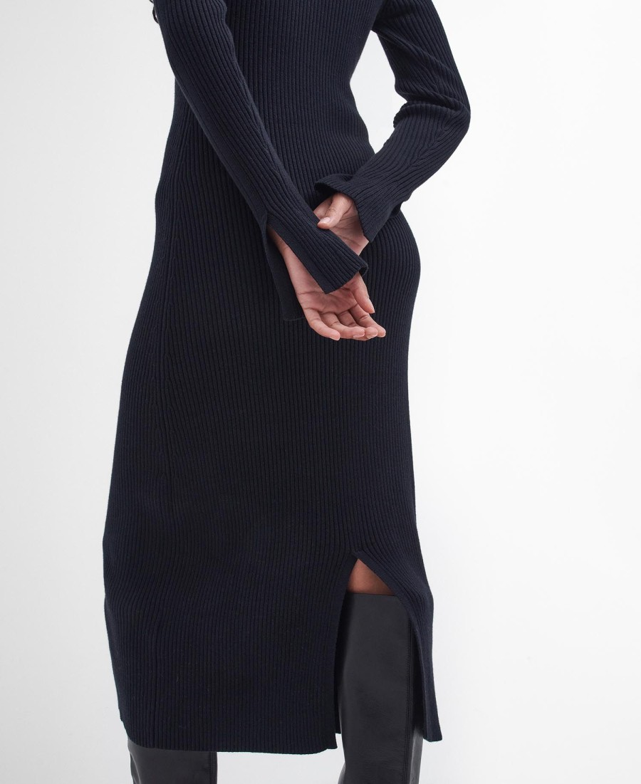 vestido midi de malha francis