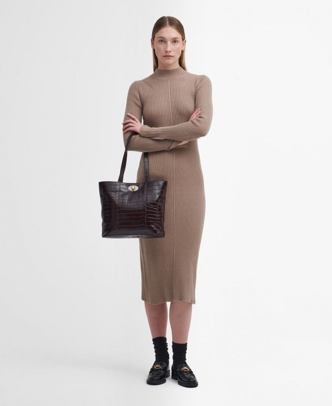 vestido midi de malha francis