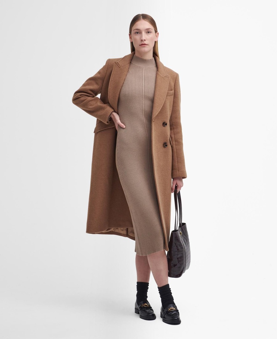 vestido midi de malha francis
