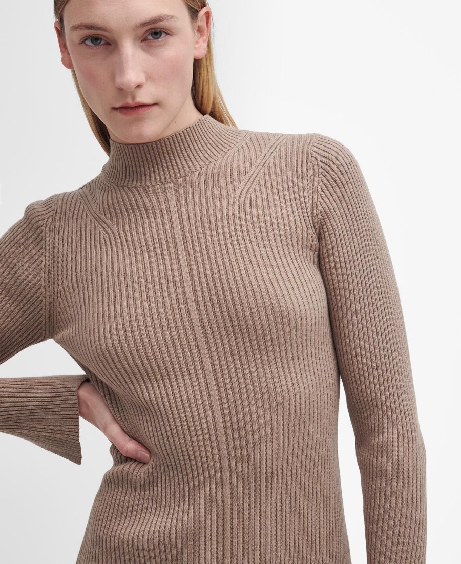 vestido midi de malha francis