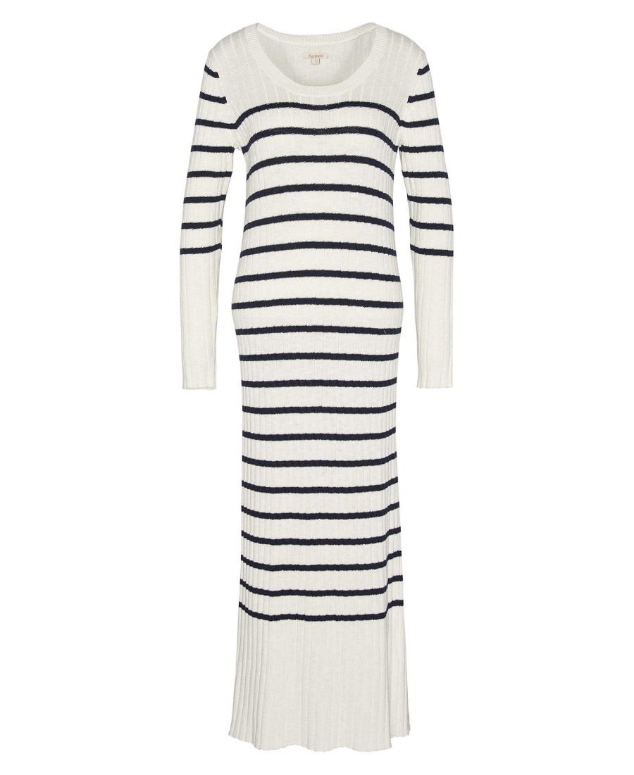 vestido midi listrado raya