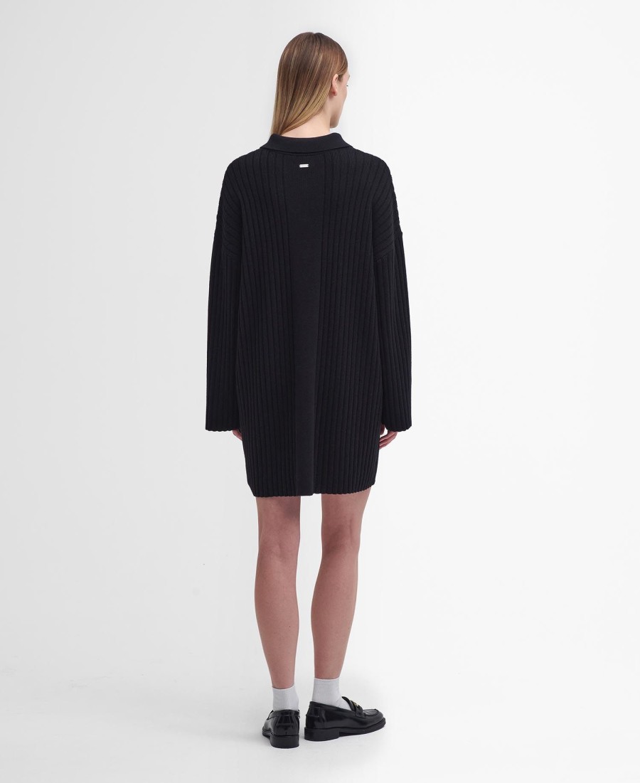 vestido curto de tricô claudette