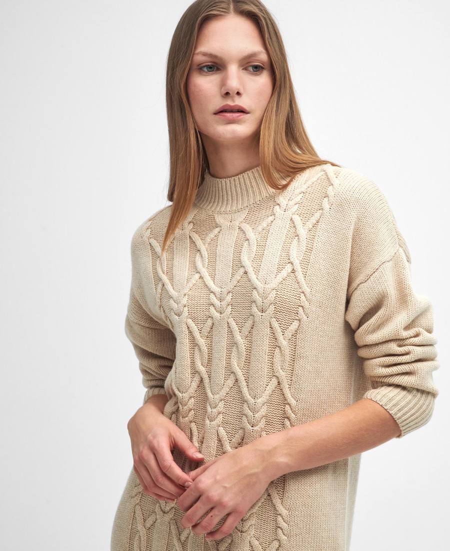 vestido midi de malha elisha