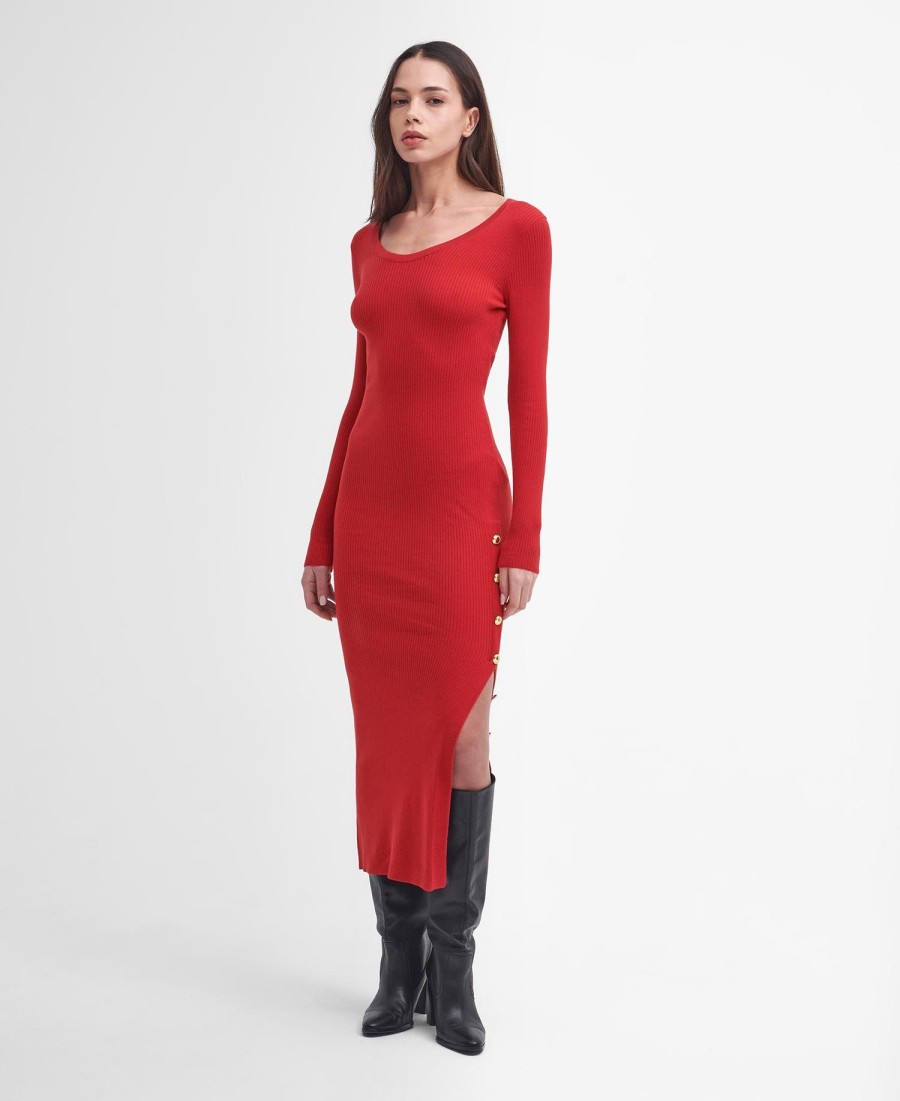 vestido midi de malha laia