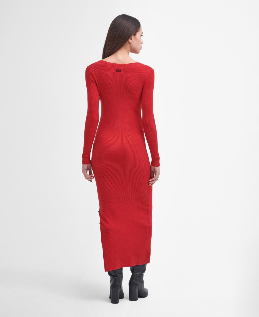 vestido midi de malha laia